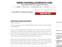 Tablet Screenshot of footballstrength.com